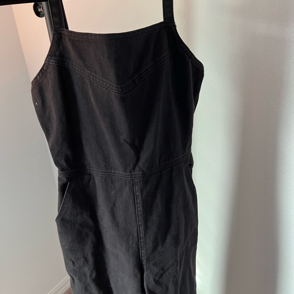 Pacsun size small womens black jean overalls